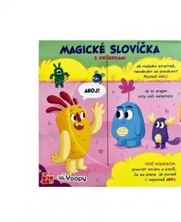 Leporelá, krabičky, puzzle knihy Magické slovíčka s príšerkami - Paolo Mancini,Luca De Leone
