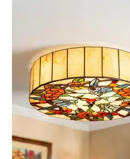 Svietidlá BRILAGI - Tiffany vitrážové stropné svietidlo JUNGLE 2xE27/60W/230V pr. 40 cm BRC-12003A
