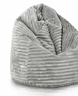 Sedacie vaky a kocky Sedací vak Bag Sako XL stripe TiaHome - sivá