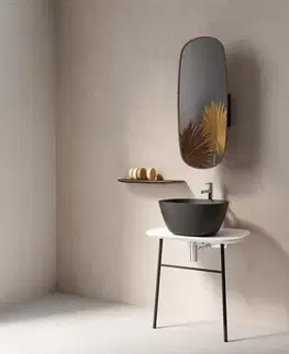 Kúpeľňový nábytok Zrkadlo VitrA Plural rotujúce, 35 cm, orech 64059 64059
