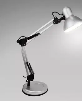 Lampy do obývačky Stolná lampa 2429A Strieborná