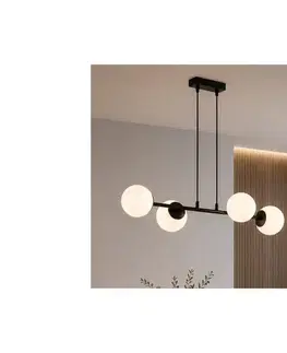 Svietidlá BRILAGI - Luster na lanku MILO 4xE27/60W/230V čierna 60-023B