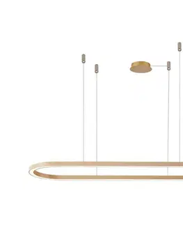 Svietidlá Azzardo  - LED Stmievateľný luster na lanku ELENA LED/50W/230V 120 cm zlatá 
