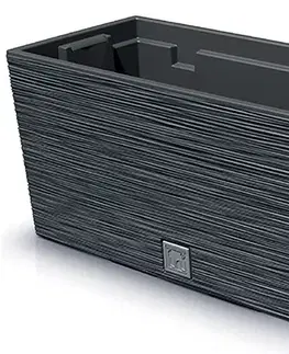Kvetináče a truhlíky NABBI DFC400 plastový kvetináč 39,5 cm antracit