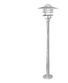 Záhradné lampy Nordlux - Vonkajšia lampa AGGER 1xE27/60W/230V IP54 strieborná 83 cm 74528031