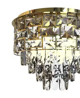 Svietidlá  Stropné svietidlo LUXURIA 9xE14/40W/230V pr. 48 cm zlatá ML8884