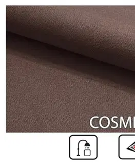 Manželské postele BONEMI 1 čalúnená manželská posteľ 140 x 200 cm, hnedá COSMIC 800