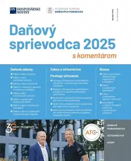 Dane, účtovníctvo Daňový sprievodca 2025 s komentárom - Kolektív autorov