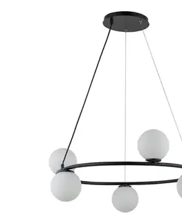 Svietidlá  Luster na lanku GAMA 5xG9/12W/230V čierna 33383
