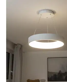 Svietidlá BRILAGI - LED stmievateľný závesný luster na lankách LED/40W/230V 3000-6500K biela + DO BRKL02R-40W/LED-BI