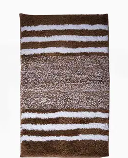 Kúpeľňové predložky MKLozkoviny.sk Kúpeľňová predložka 50×80 cm - Ella tmavohnedá