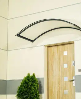 Vchodové prístrešky Oblúková vchodová strieška 130/70 Dekorhome