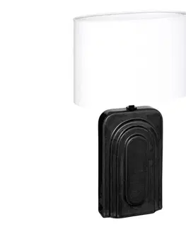 Lampy Atmosphera - Stolná lampa MONIA 1xE14/60W/230V čierna/biela 210397