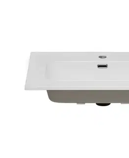 Umývadlá ArtCom Keramické umývadlo GO 70 | biely lesk 70 cm