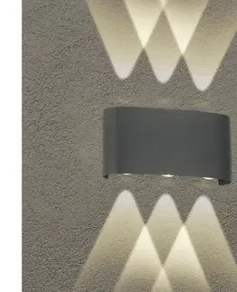 Svietidlá BRILAGI - LED vonkajšie nástenné svietidlo FLAREBOX LED/6W/230V antracit IP65 BRI253