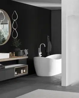 Sprchové dvere MEXEN/S - Kioto L Sprchová zástena WALK-IN 90 x 200, dekor, biela 800-090-103-20-30