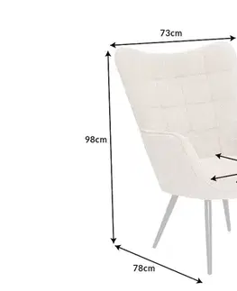 Kreslá Kreslo IKAROS bouclé Dekorhome