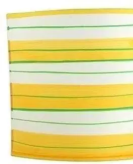 Nástenné svetlá Nástenná lampa 1X40W E14 zelená/žltá MAJA