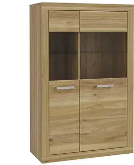 Vitríny a regály do obývačky Vitrína Talino Dub Mauvella Tbbv422-D108