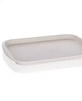 Dekorácie a bytové doplnky Plástová Tácka 35x26x2 Cm Ivory 12824012
