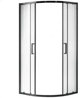 Sprchové kúty 80x80 Sprchový kút Aura 80x80x190 black