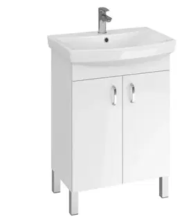 Kúpeľňové zostavy Kúpeľňová skrinka s umývadlom Claso 60 cm biela