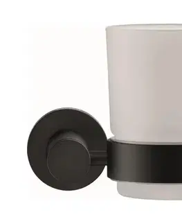 Svietidlá Duravit 99204600 - Nástenný držiak na zubné kefky D-CODE, pravý, matná čierna 0099204600