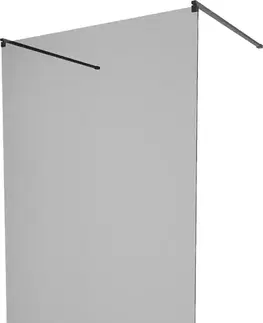Sprchové dvere MEXEN/S - KIOTO samostatne stojaca sprchová zástena 110 x 200, grafit, čierna 800-110-002-70-40