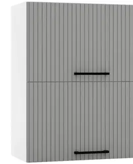 Kuchynské skrinky visiace Skrinka do kuchyne Kate w60grf/2 šedá mat