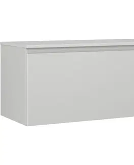 Kúpeľňový nábytok MEXEN/S - Orio kúpeľňová skrinka pod umývadlo 100 cm s doskou, 1 šuplík, sivá mat 91A10-10047-1-BFC62