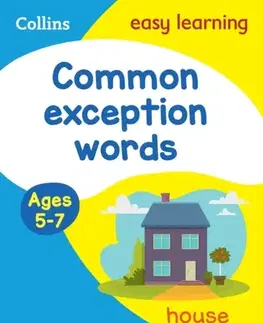 Príprava do školy, pracovné zošity Common exception words Activity book Ages 5-7 - Easy Learning