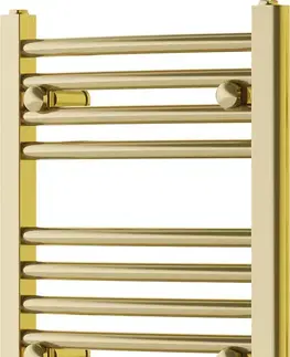 Radiátory do kúpeľne MEXEN - Ares vykurovací rebrík/radiátor 500 x 400 mm, 141 W, zlatá W102-0500-400-00-50