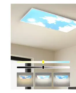 Svietidlá BRILAGI - LED stmievateľné stropné svietidlo SLIMFRAME SKY LED/80W/230V 120x60 cm + diaľkové ovládanie BRI779