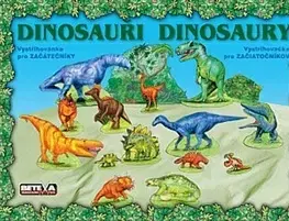 Nalepovačky, vystrihovačky, skladačky Dinosauři Vystřihovánka pro začátečníky