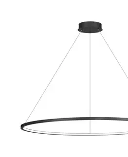 LED osvetlenie  LED luster na lankách SATURNO LED/65W/230V priemer 120 cm IP44 čierny ML8864