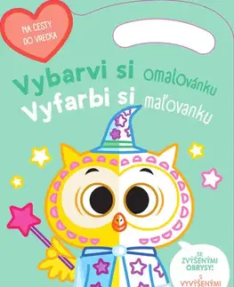 Nalepovačky, vystrihovačky, skladačky Vybarvi si omalovánku Sova/Vyfarbi si maľovanku Sova