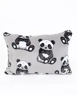 Dekoračné obliečky MKLozkoviny.sk Obliečka na vankúš mikroplyš Exclusive 40 × 60 cm - Panda-  -