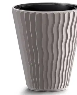 Kvetináče a truhlíky NABBI DBSP400 plastový kvetináč 39 cm mocca