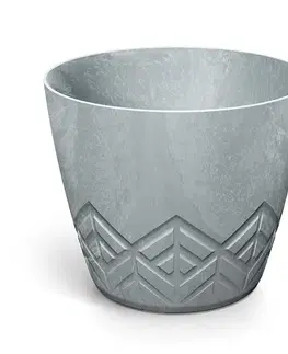 Kvetináče a truhlíky DARE240E-422U plastový kvetináč 23,8 cm betón