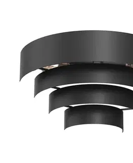 Svietidlá  Nástenné svietidlo RINGS 2xE27/15W/230V čierna 3511