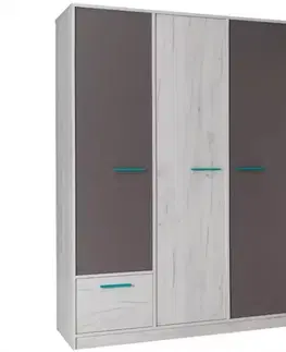 Šatníkové skrine Skriňa Rest R03 145 cm