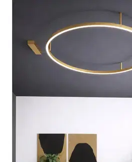 Svietidlá Ideal Lux - LED stropné svietidlo ORACLE SLIM LED/29W/230V, priemer 50 cm, zlaté 370217