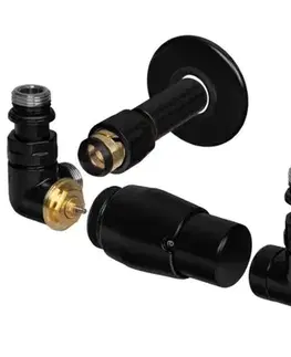 Sanitárna keramika HOPA - CLASSIC-SET, rohový ventil (Z2) - Farba - Čierna , Variant - Ľavá RDCLASSICSETLB