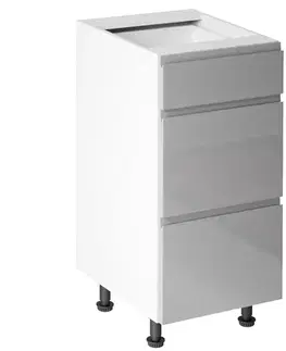 Kuchynské skrinky stojace Kuchynská Skrinka Gardena D40s3 Grey