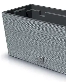 Kvetináče a truhlíky NABBI DFC400 plastový kvetináč 39,5 cm sivý betón