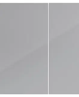 Dvierka a čelá zásuviek pre kuchynske skrinky Kuchynská predná časť D80 L9 K268 Sivá Hg Griii