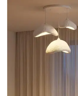 Svietidlá BRILAGI - Závesný luster WABI SABI na lanku 3xE27/40W/230V pr. 82 cm biely 739SBR1124