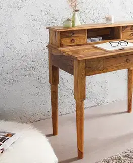 Pracovné stoly Písací stôl s úložným priestorom ARTEMIS Dekorhome