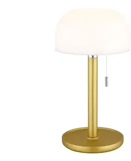 Lampy Globo 21016M - LED stolná lampa NORMAN LED/1,5W/3,7V 3000/4200/6000K mosadz 21016M