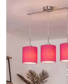 Svietidlá BRILAGI - LED luster na lanku NUBILA 3xE27/60W/230V ružový EG32521+3xBG1577